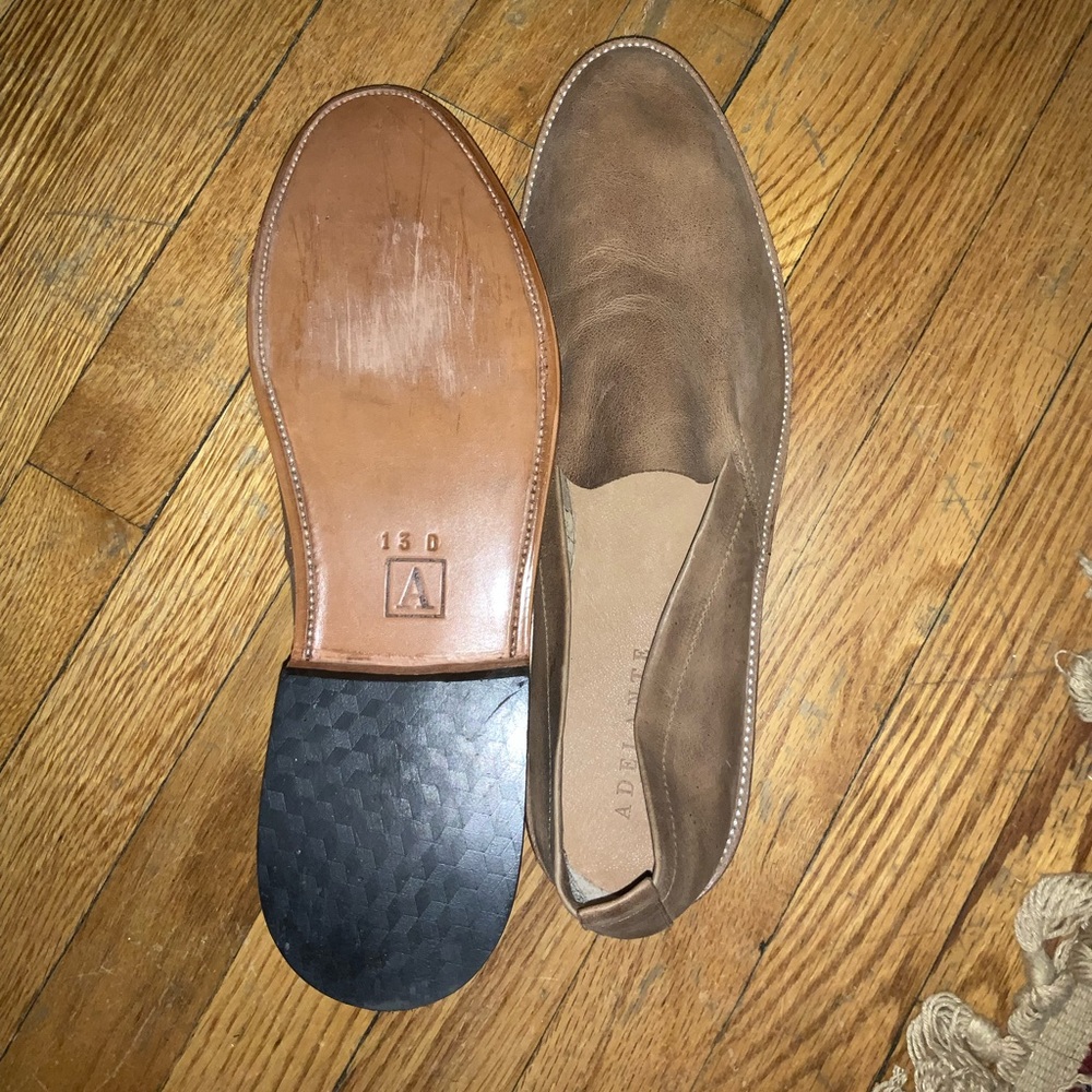 ADELANTE - Brown Leather Slip-On Shoes - Picture 2 of 4